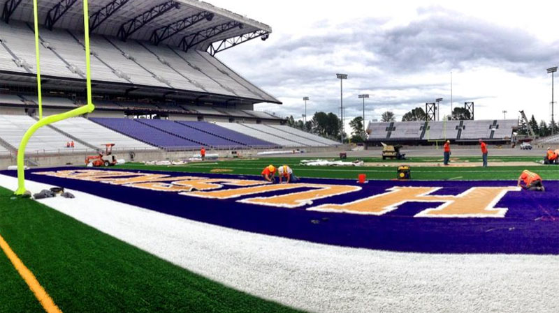 New AstroTurf Field at Husky Ballpark 