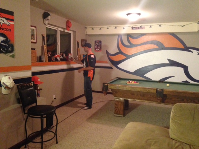 That is what you call a Broncos room!