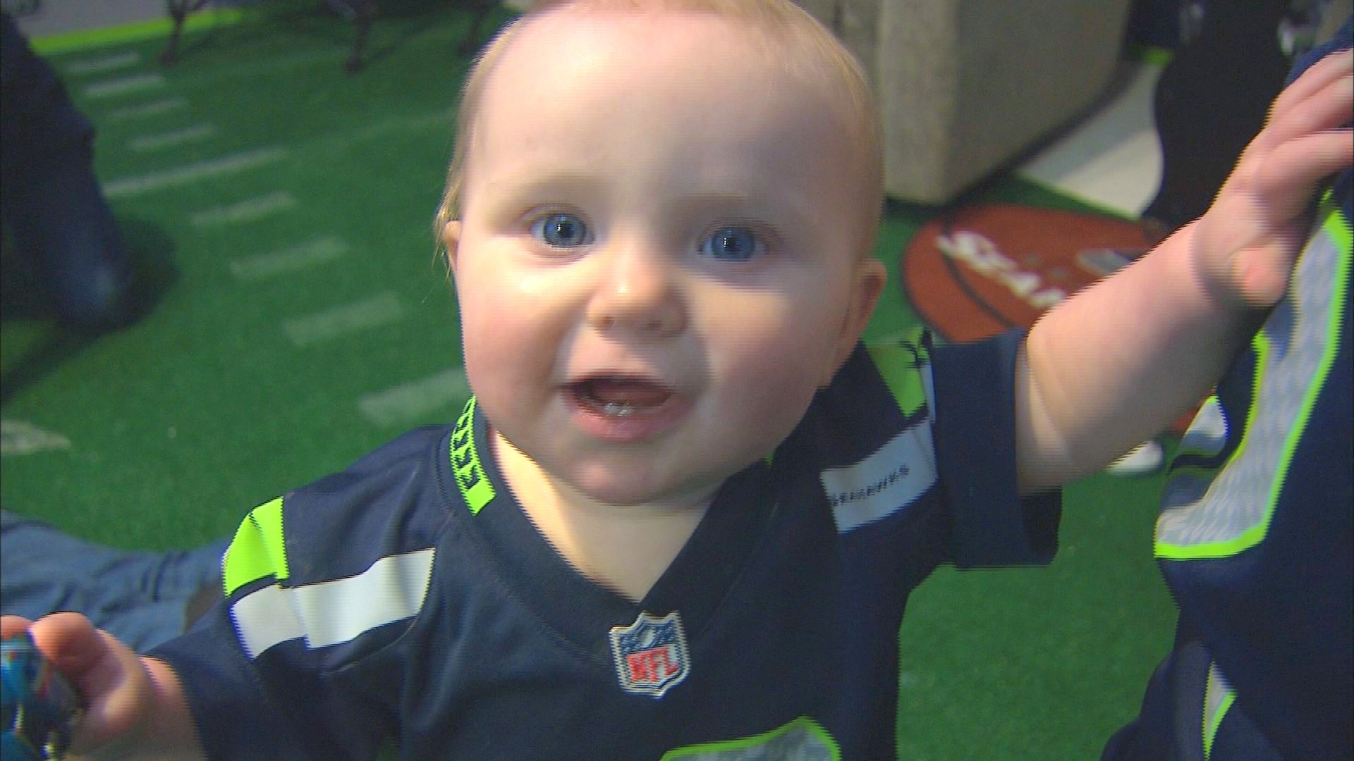 Seattle Seahawks fans name baby '12th Mann'