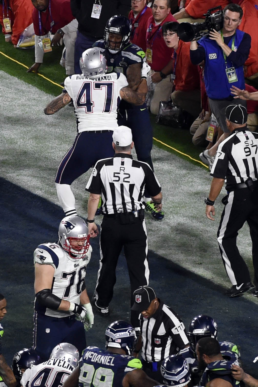 Seahawks patriots hot sale ejection