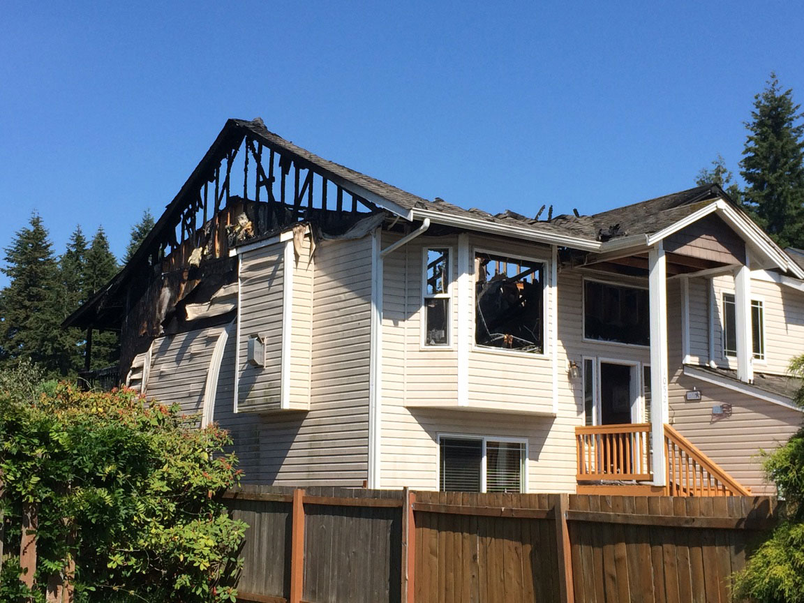Everett house fire caused by food smoker