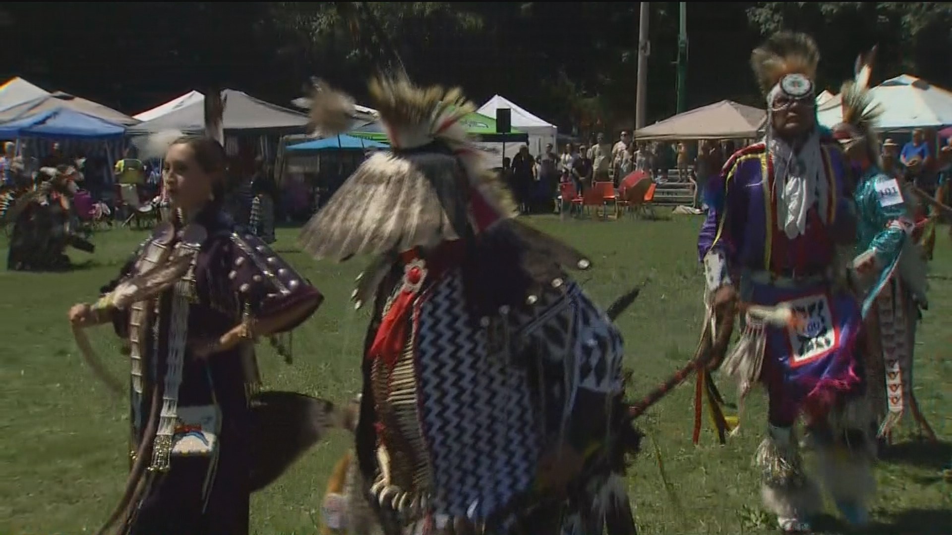 Seafair pow wow in Discovery Park in Seattle
