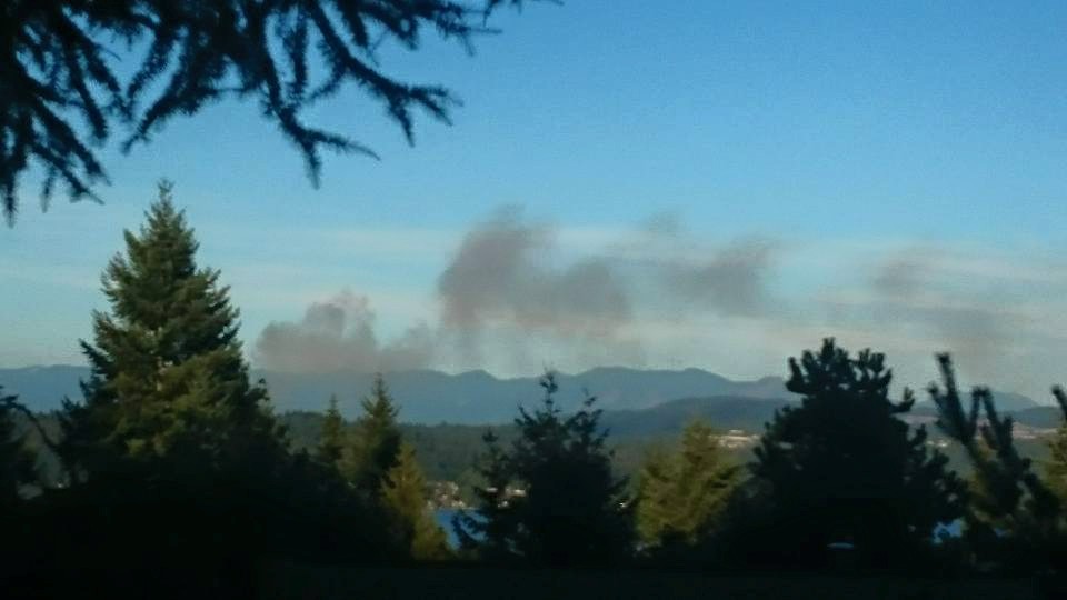 Brush fire burns east of Lake Sammamish