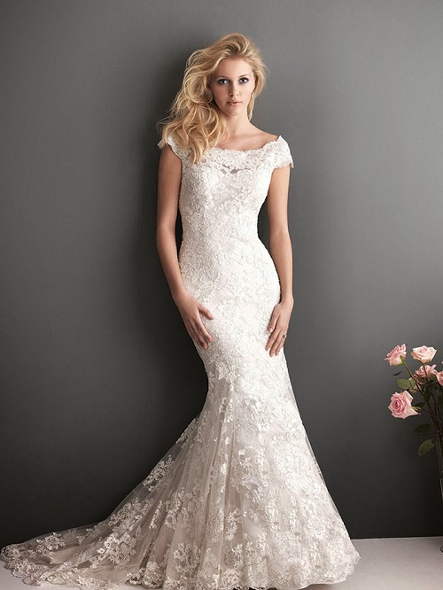 all lace mermaid wedding dress Collins