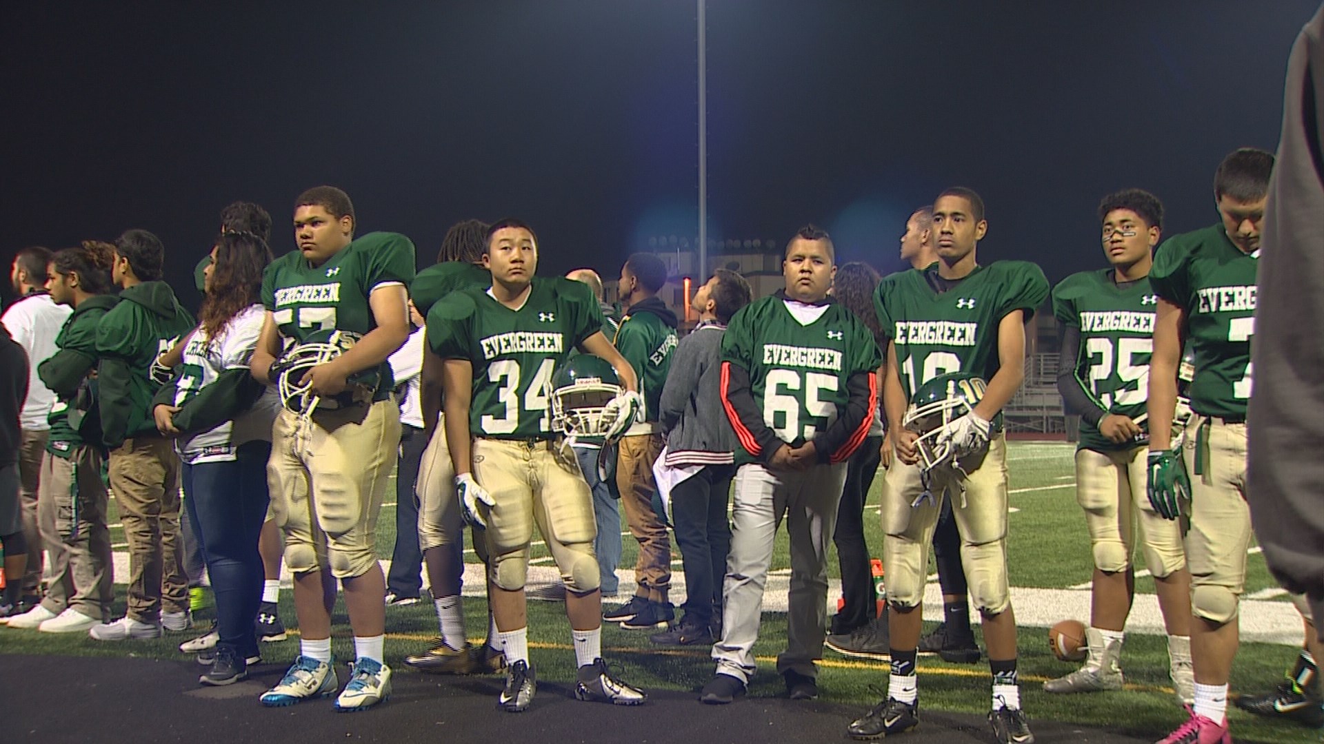 Evergreen High School honors fallen football player