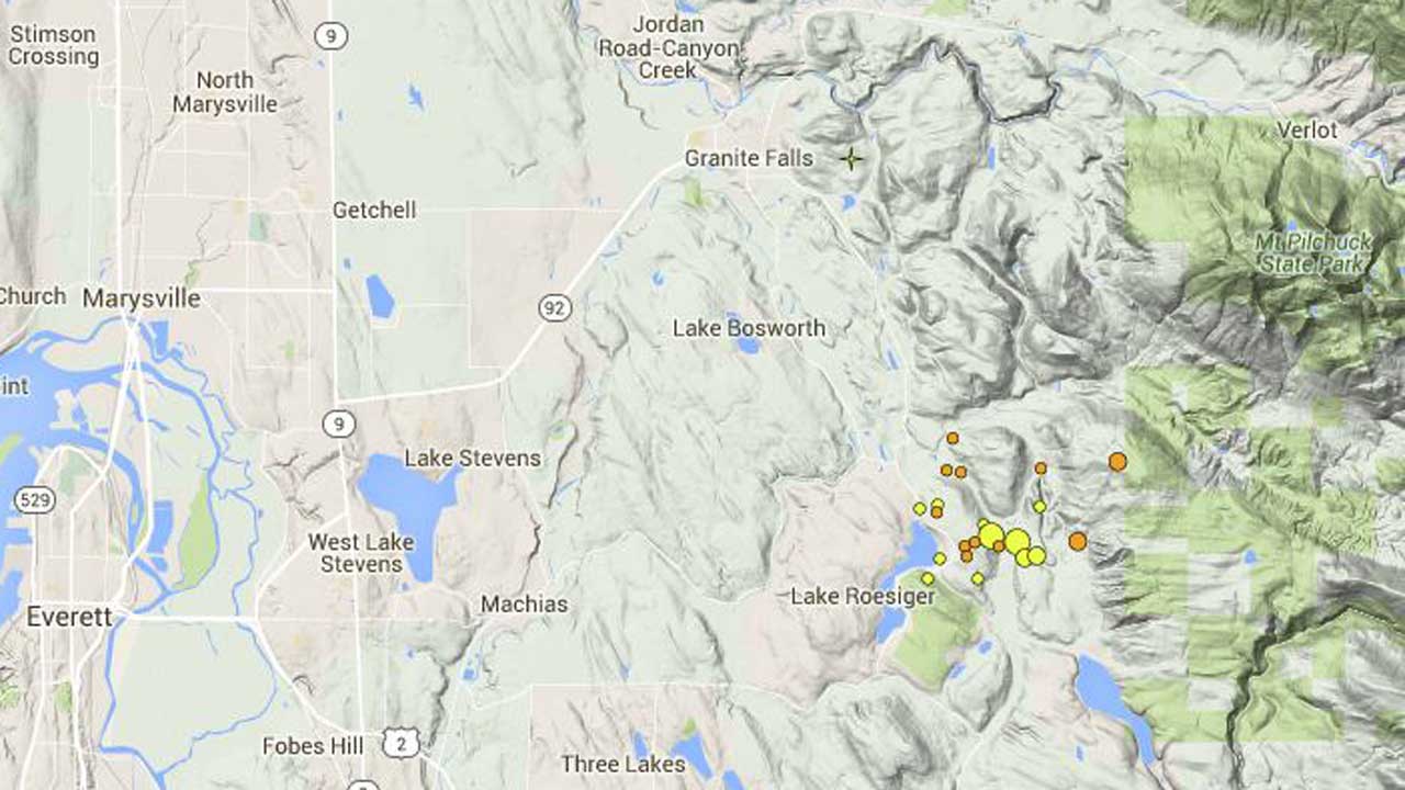 7th small earthquake in 2 days rattles Granite Falls area