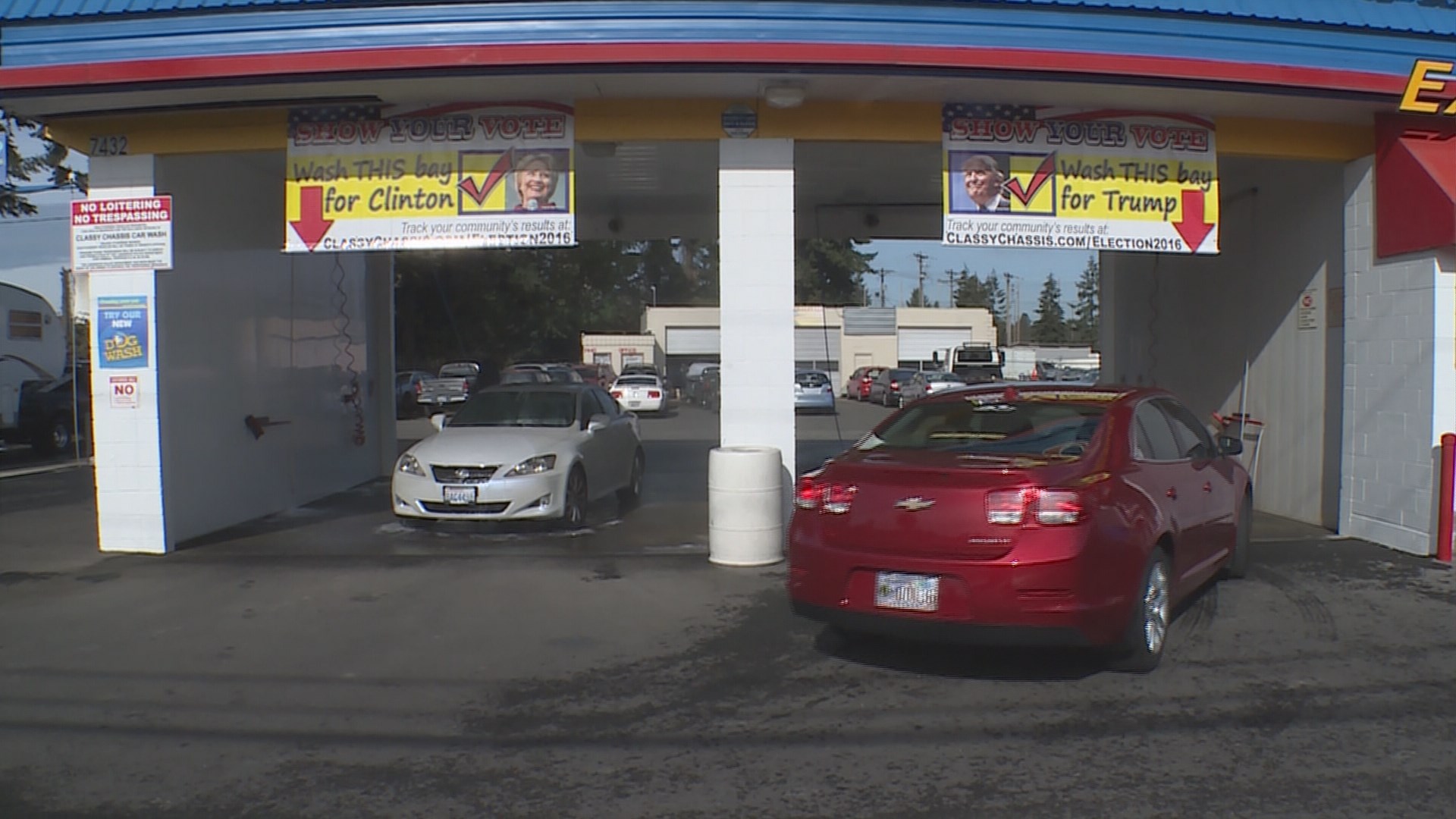 Drivers vote with quarters at Pierce County car wash