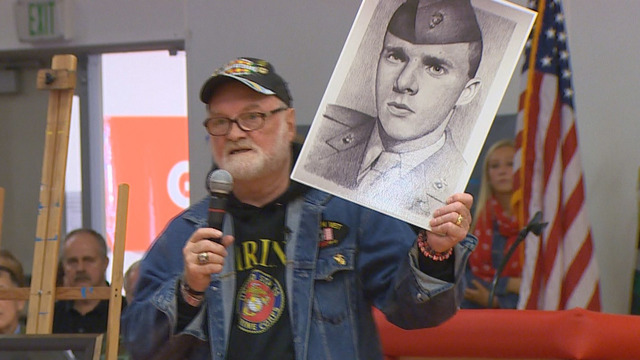Vet draws portraits of fallen soldiers