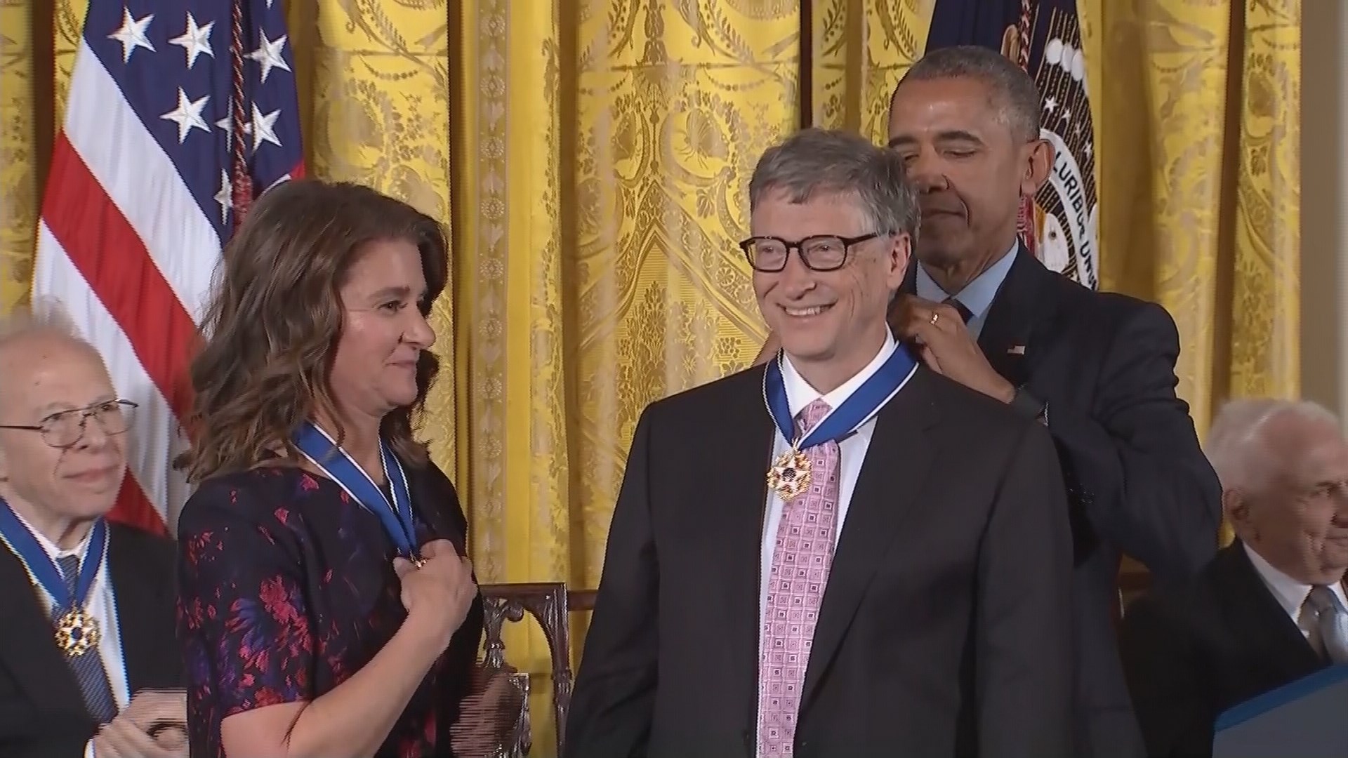 Bill and Melinda Gates receive Presidential Medal of Freedom