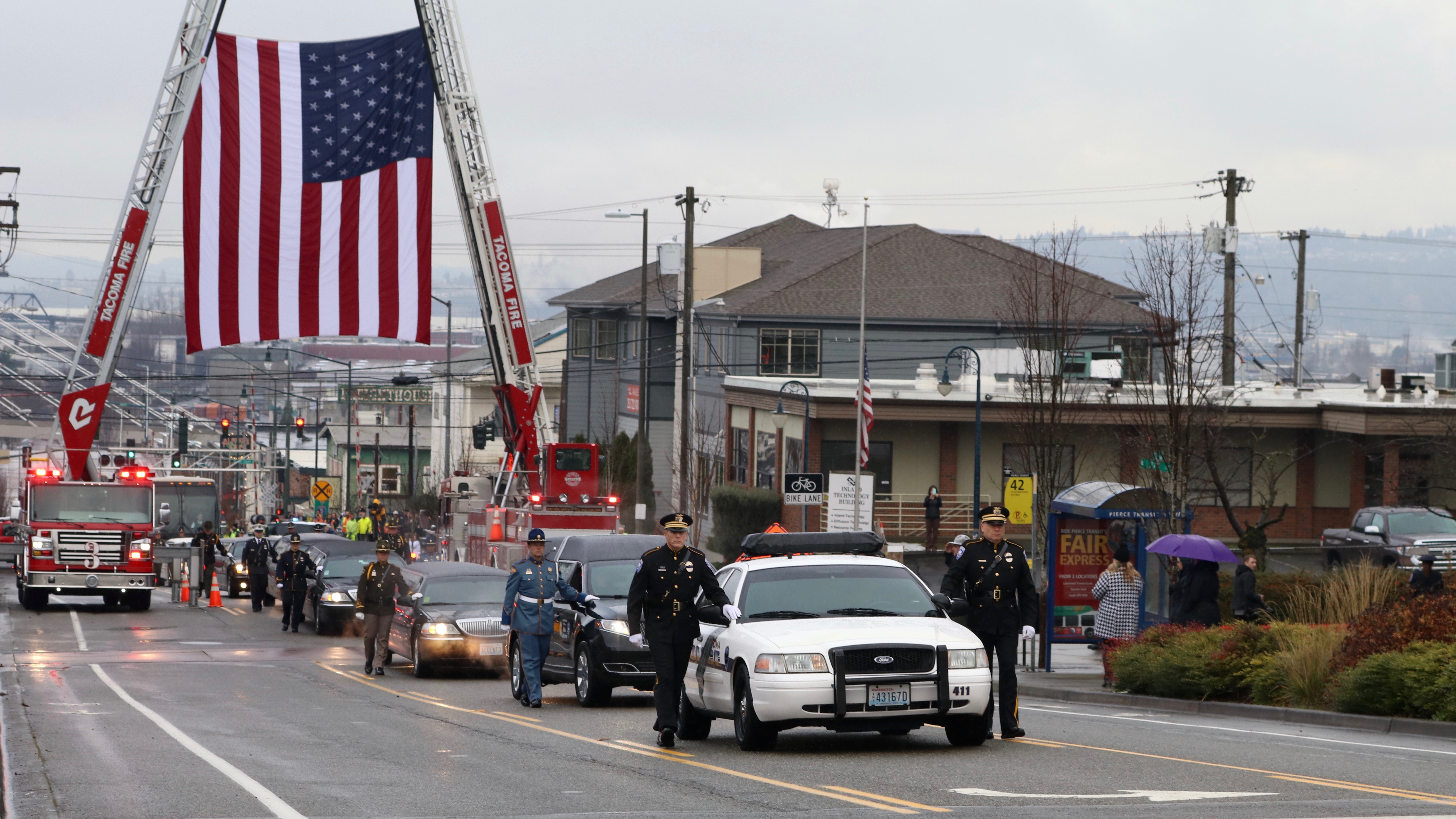 Photos: Police officers, community members say goodbye to fallen Tacoma ...