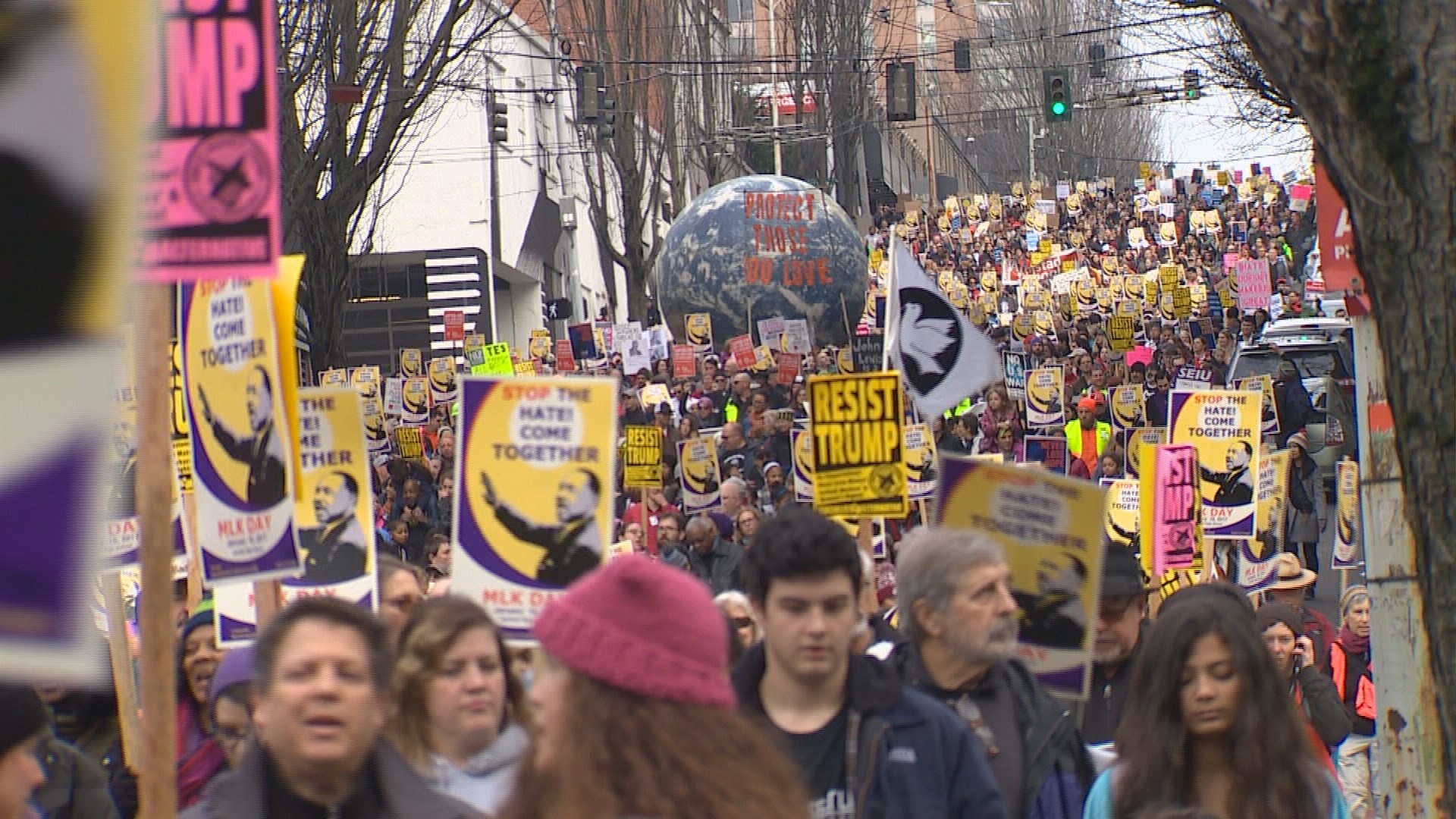 Seattle Martin Luther King Jr. march draws 10K