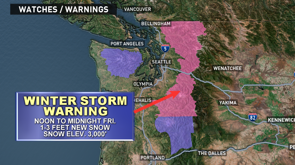 Winter Storm Warning for the Cascades | king5.com