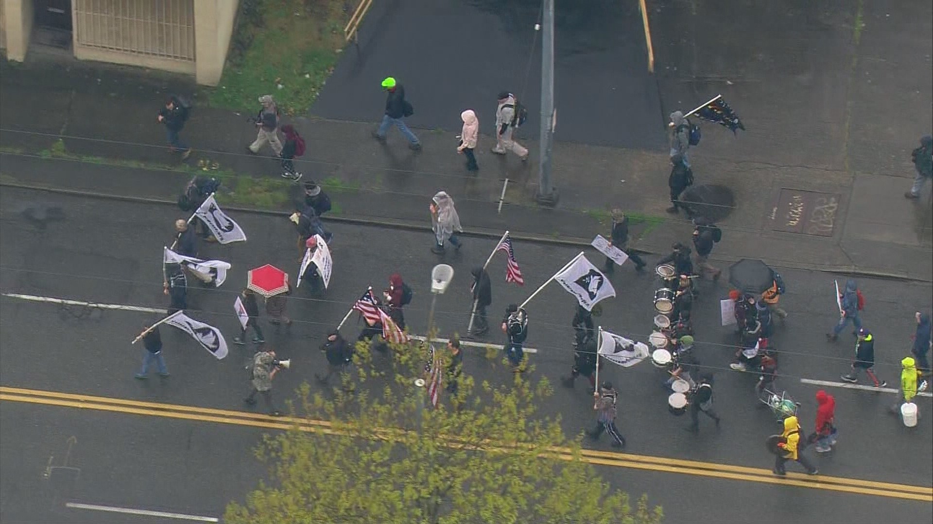 Protests, rallies begin for May Day in Seattle