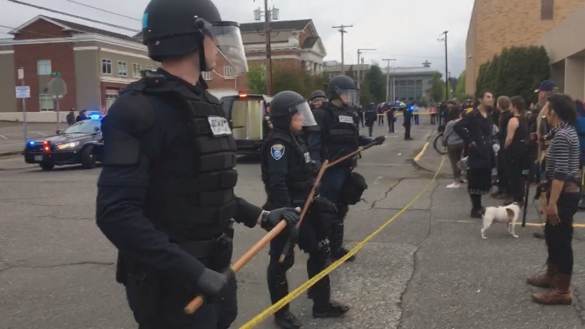 May Day protests in Olympia turn violent