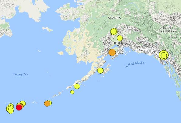 Earthquakes hit Alaska's Kenai Peninsula, Aleutian Islands - KING5.com