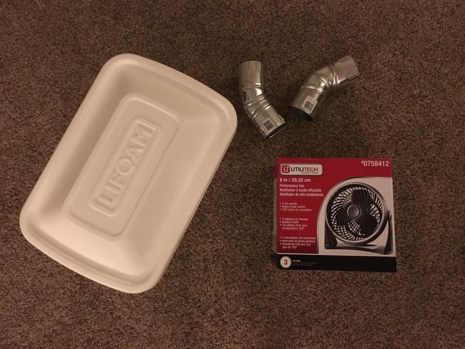 styrofoam cooler fan