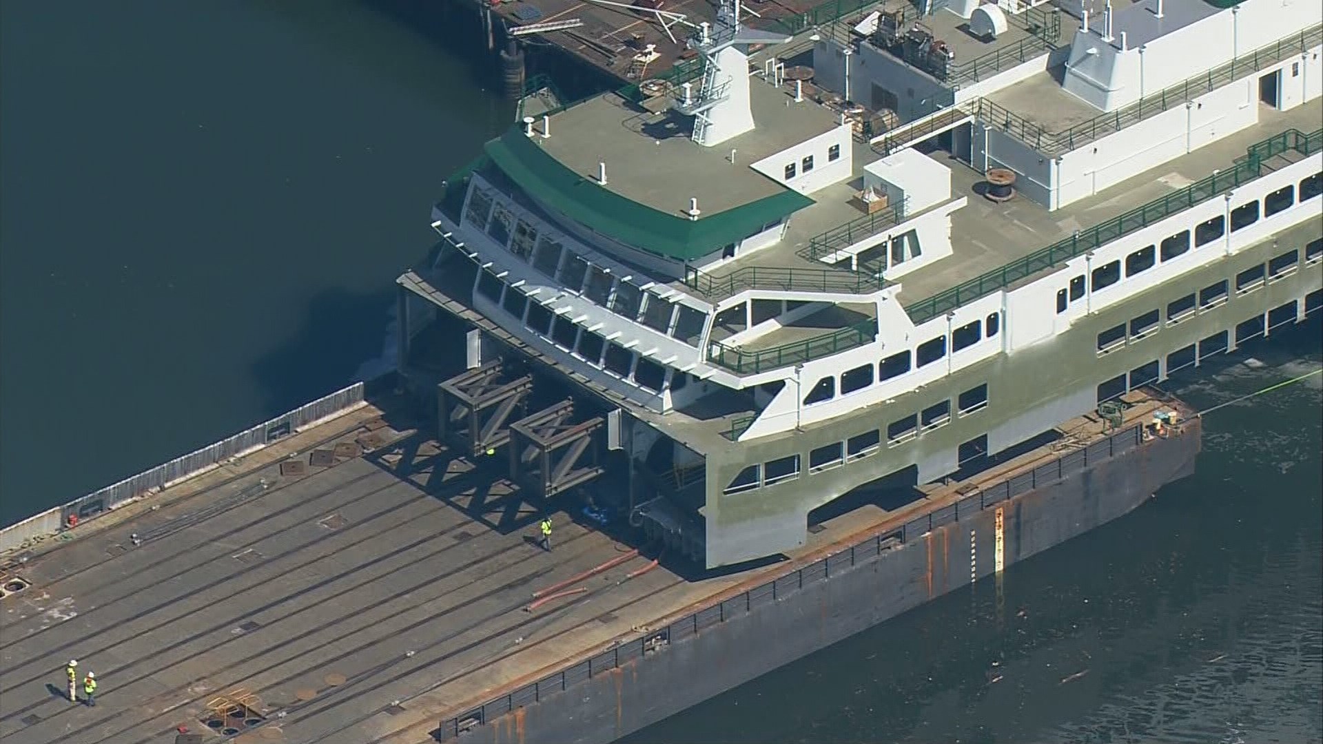 Superstructure Of New Ferry Moved To Seattle | King5.com