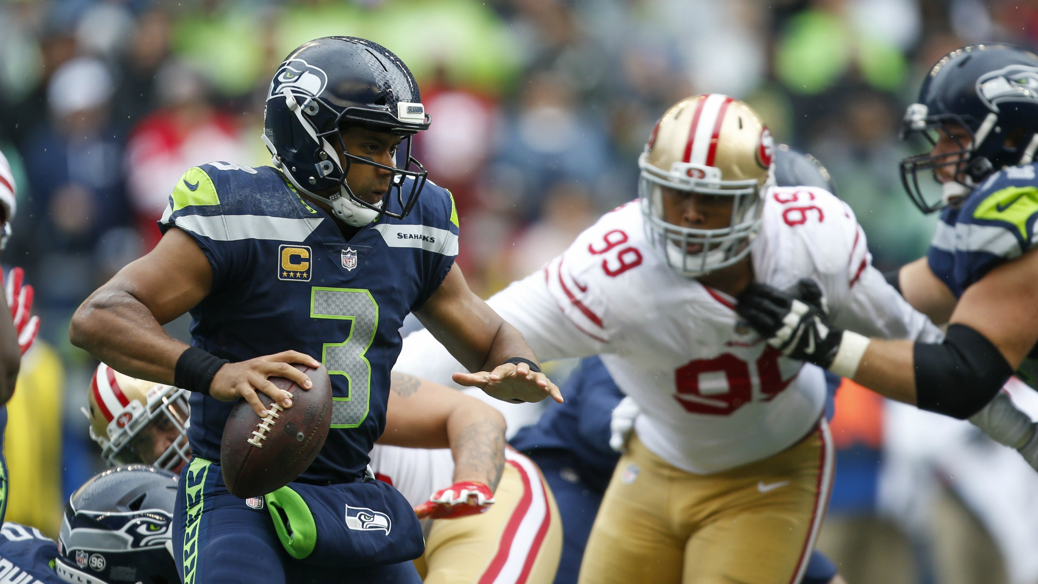 Russell Wilson off to a slow start, but Niners see same QB