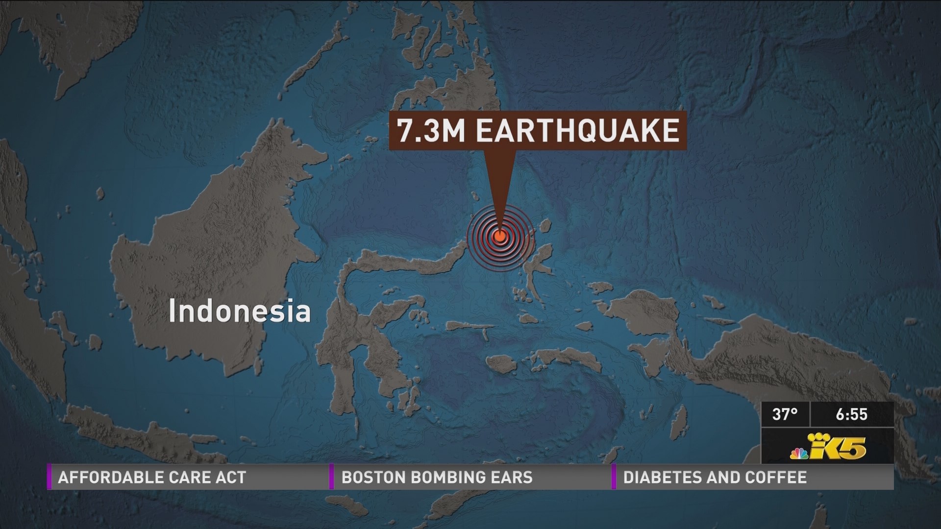 7.3 quake hits Indonesia waters, causes small tsunami | king5.com