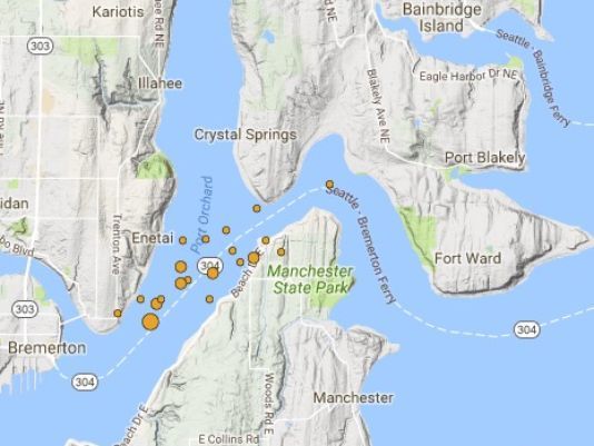 'Swarm' of quakes in Bremerton area could stem from Seattle Fault ...