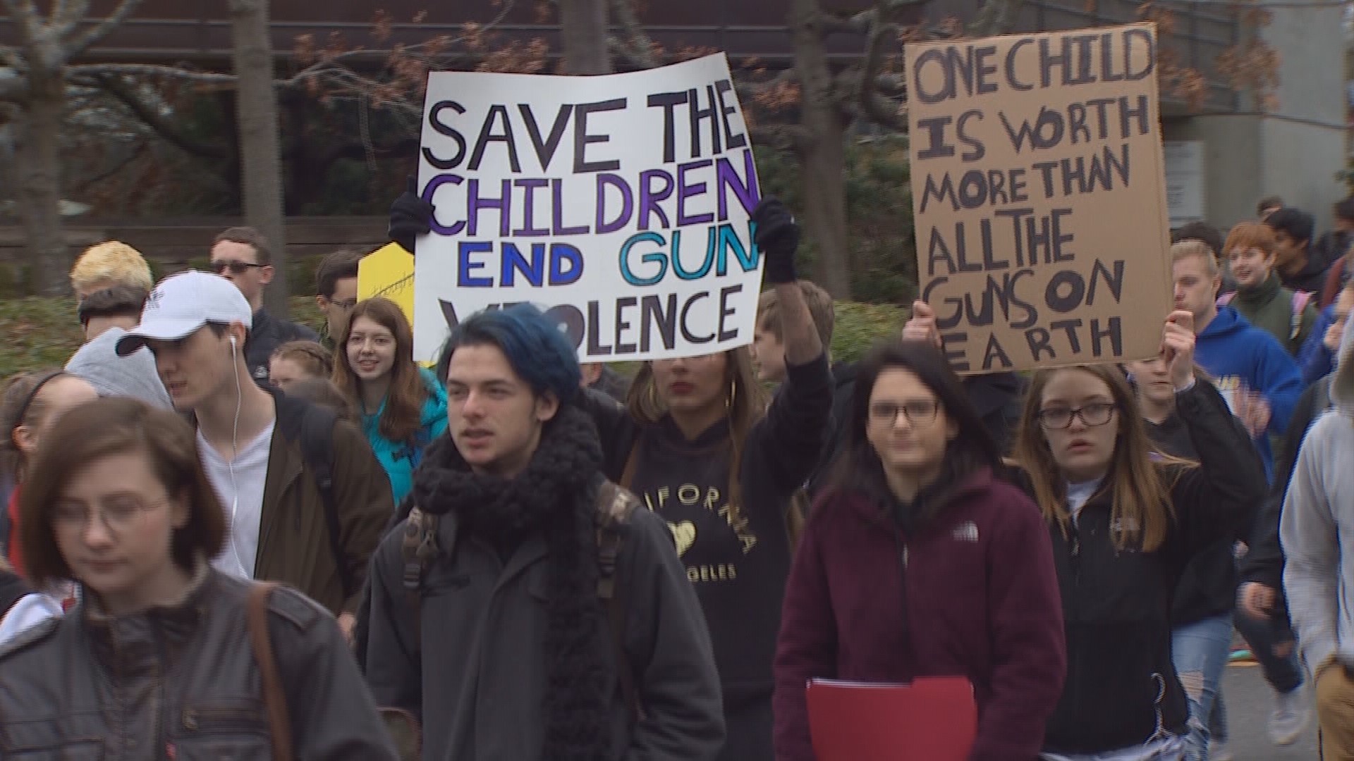 Bellingham students walk out in support of Florida shooting victims ...